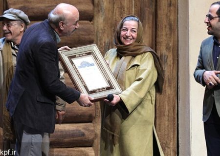 ایرج طهماسب در آیین اهدای جوایز جشنواره قصه‌گویی