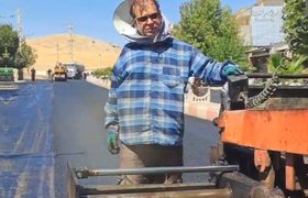 ادامه عملیات گسترده آسفالت‌ریزی و لکه‌گیری معابر شهری سرابله