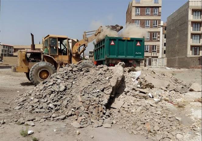 جمعآوری ۴ هزار تن نخاله ساختمانی از سطح شهر ایلام